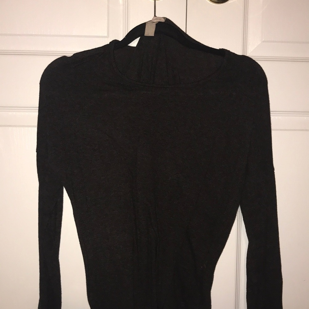 dark grey sweater